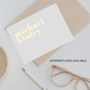 Minimalist modern elegant typography name card