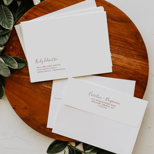 Minimalist Modern Elegant Wedding Envelope (Creator Uploaded)