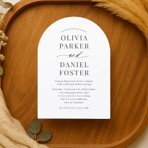 Minimalist Modern Elegant Wedding Invitation