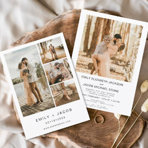 Minimalist Modern Elegant Wedding Simple Invitation