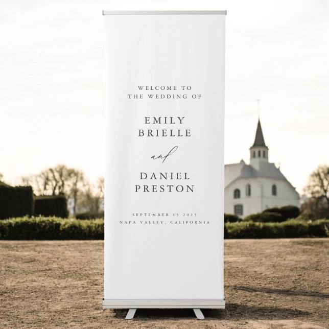 Minimalist Modern Elegant Wedding Welcome Sign (Creator Uploaded)