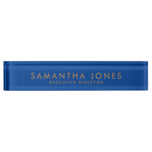 Minimalist Modern Exective Desk Name Plate