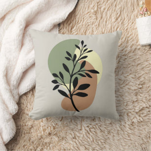 Minimalist modern floral cushion
