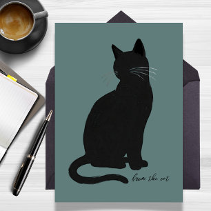 Minimalist Modern From the Cat Flat Card