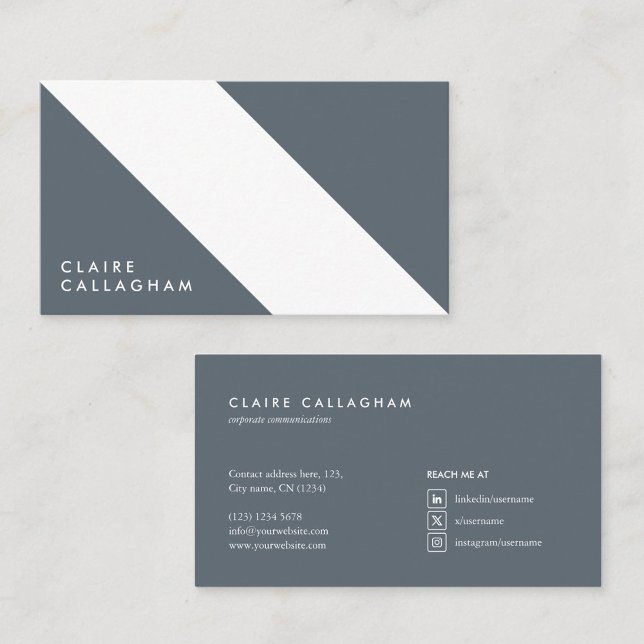 minimalist modern geometric pattern business card (Creator Uploaded)