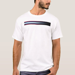 Minimalist Modern Gradient Stripe Graphic T-Shirt