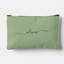 Minimalist Modern Green Personalised Name