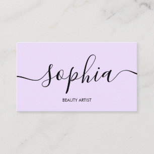 Minimalist Modern Handwritten Calligraphy Business Card
