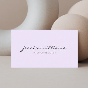 Minimalist Modern Handwritten Professional Busines Business Card