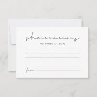 Minimalist modern handwritten Share a memory