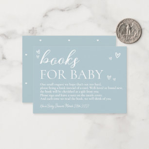 Minimalist Modern Hello Baby Shower Books For Baby Card