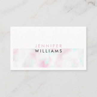 Minimalist Modern Holographic White Business Card