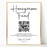 Minimalist Modern Honeymoon Fund Wedding Sign<br><div class="desc">This is a Minimalist Modern Honeymoon Fund Wedding Sign!</div>