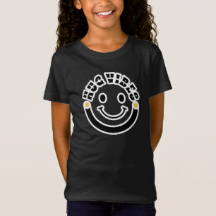 Minimalist Modern Hug Vibes Circle – Smile Curve T-Shirt