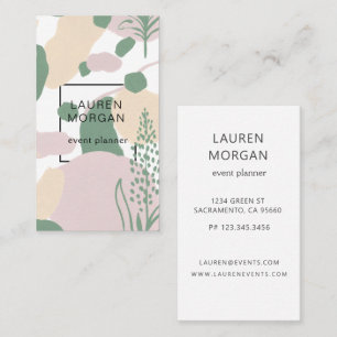 Minimalist Modern Illustrations Vertical Business Card