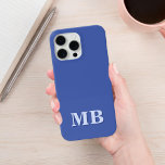 Minimalist Modern Initial Monogram<br><div class="desc">Navy Blue Minimalist Modern Initial Monogram Phone Case. Create your own personalised iPhone Case with custom initial name.</div>