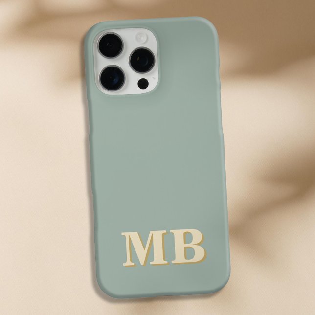 Minimalist Modern Initial Monogram Case-Mate iPhone Case (Creator Uploaded)