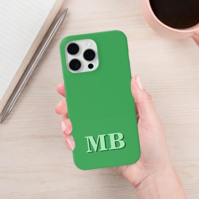Minimalist Modern Initial Monogram Case-Mate iPhone Case (Creator Uploaded)