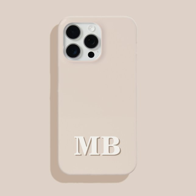 Minimalist Modern Initial Monogram Case-Mate iPhone Case (Creator Uploaded)