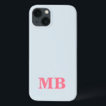 Minimalist Modern Initial Monogram iPhone 13 Case<br><div class="desc">Minimalist Modern Initial Monogram Phone Case. Create your own personalised iPhone Case with custom initial name.</div>