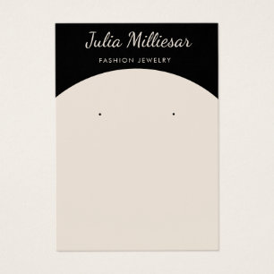 Minimalist Modern jewellery earring display card 