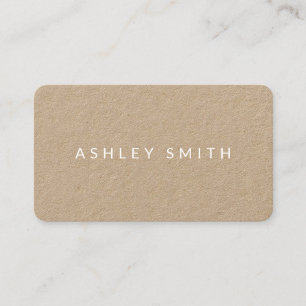Minimalist Modern Kraft Business Card