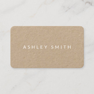 Minimalist Modern Kraft Business Card