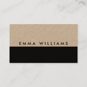 Minimalist Modern Kraft Business Card
