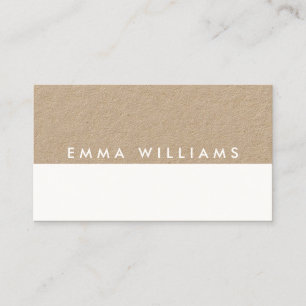 Minimalist Modern Kraft Business Card