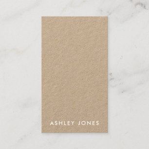 Minimalist Modern Kraft Business Card