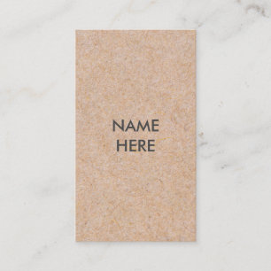 Minimalist Modern Kraft Vertical Business Card
