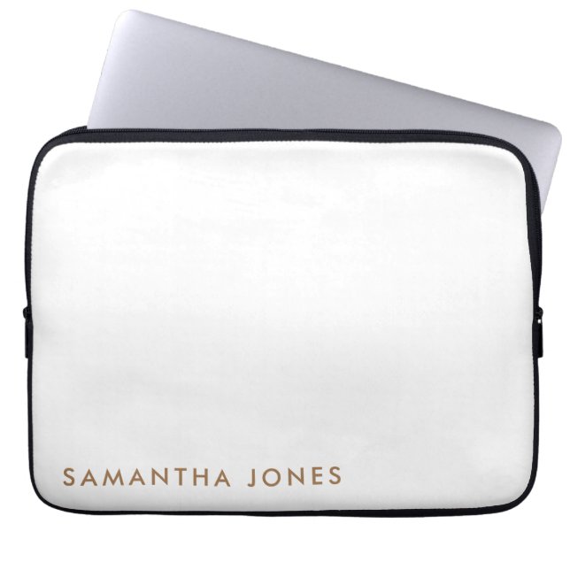 Minimalist Modern Laptop Sleeve (Front)