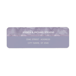 Minimalist modern lavender watercolor stripe