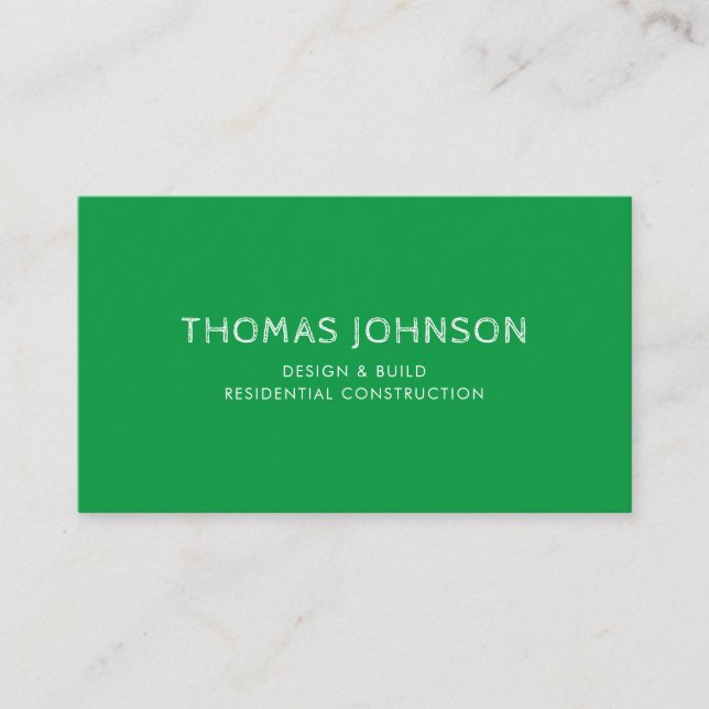 Minimalist Modern Lawncare Landscaping Business Ca Card (Front)