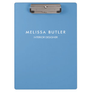 Minimalist Modern Light Blue Clipboard