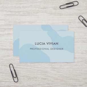 Minimalist Modern Light Blue Professional Business Card