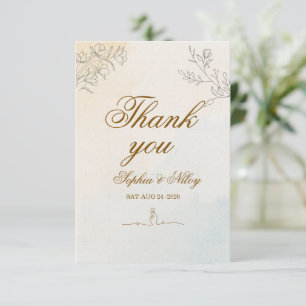 Minimalist Modern Line art Wedding Enclosure Card