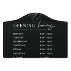 Minimalist Modern Logo Business Opening Hours