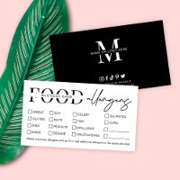 Minimalist Modern Logo Food Allergy List Bakery