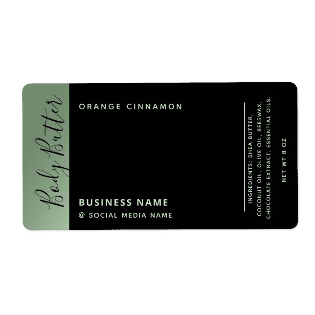 Minimalist modern luxury typography black green (Front)