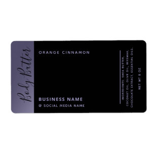 Minimalist modern luxury typography black lavender