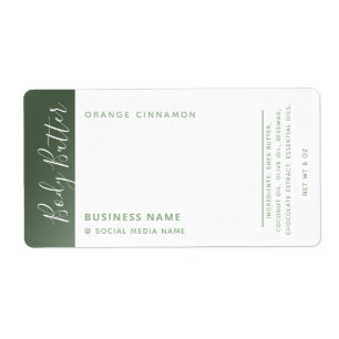 Minimalist modern luxury typography white green la