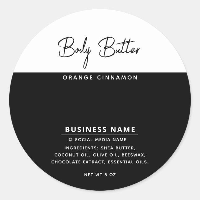 Minimalist modern luxury typography white  label (Front)