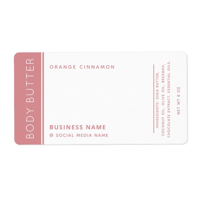 Minimalist modern luxury typography white  label (Front)