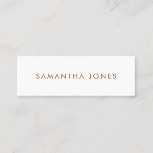Minimalist Modern Mini Business Card