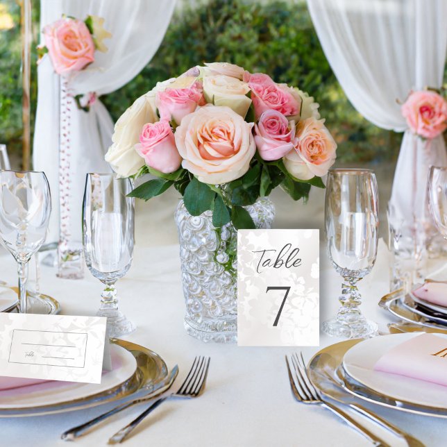 Minimalist Modern Monochrome Wedding Silver Place Card (Creator Uploaded)