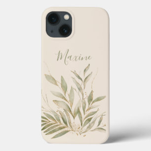 Minimalist Modern Monogram Elegant iPhone 13 Case