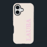 Minimalist Modern Monogram iPhone 16 Case<br><div class="desc">Minimalist Modern Monogram Phone Case. Create your own personalised iPhone Case with custom name monogram.</div>