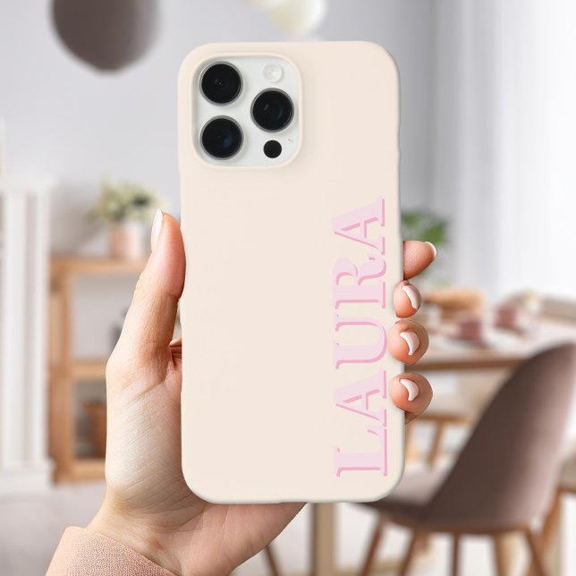 Minimalist Modern Monogram iPhone Case (Creator Uploaded)