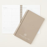 Minimalist Modern Monogram Planner<br><div class="desc">Minimalist Modern Monogram Planner Name Professional Title. Ideal for consultants,  attorneys,  real estate agents,  corporate or executive coaches,  or any other business professional,  or a thoughtful office gift for him or her. Personalise for your custom use.</div>